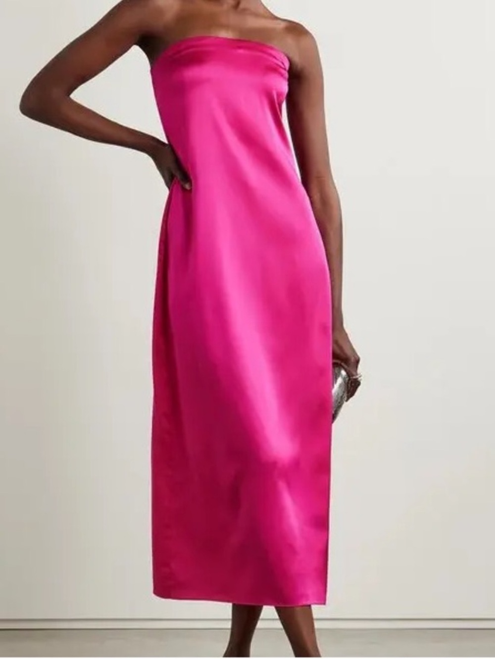 La Ligne Lee Silk Dress size 4 NWT in fuchsia